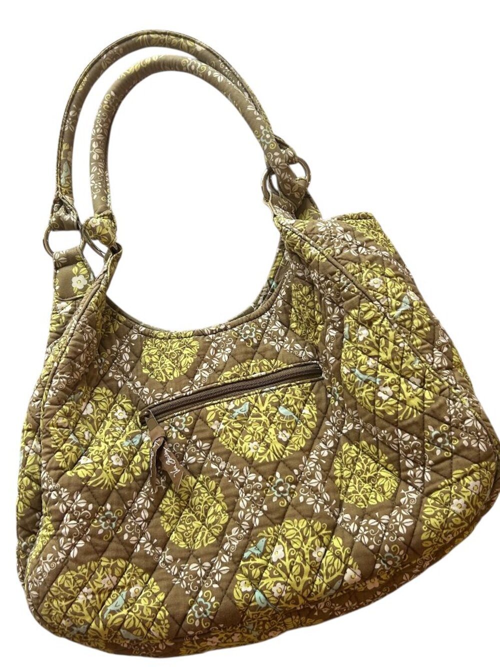 Vera Bradley Sittin' in a Tree Hobo Shoulder Bag Quilted Cotton Retired Pattern